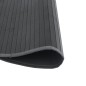 vidaXL Teppich Rund Grau 80 cm Bambus vidaXL Teppich Rund Grau 80 cm Bambus