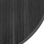 vidaXL Teppich Rund Grau 80 cm Bambus vidaXL Teppich Rund Grau 80 cm Bambus