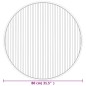 vidaXL Teppich Rund Grau 80 cm Bambus vidaXL Teppich Rund Grau 80 cm Bambus