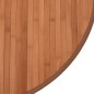 vidaXL Teppich Rund Braun 80 cm Bambus vidaXL Teppich Rund Braun 80 cm Bambus