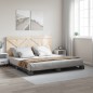 vidaXL Massivholzbett mit Kopfteil Grau 200x200 cm Kiefer vidaXL Massivholzbett mit Kopfteil Grau 200x200 cm Kiefer