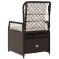 vidaXL Gartensessel 2 Stk. Verstellbar Braun Poly Rattan vidaXL Gartensessel 2 Stk. Verstellbar Braun Poly Rattan
