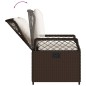 vidaXL Gartensessel 2 Stk. Verstellbar Braun Poly Rattan vidaXL Gartensessel 2 Stk. Verstellbar Braun Poly Rattan