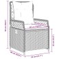 vidaXL Gartensessel 2 Stk. Verstellbar Braun Poly Rattan vidaXL Gartensessel 2 Stk. Verstellbar Braun Poly Rattan