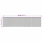 vidaXL Teppich Rechteckig Braun 100x400 cm Bambus vidaXL Teppich Rechteckig Braun 100x400 cm Bambus