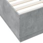 vidaXL Bettgestell Betongrau 90x200 cm Holzwerkstoff vidaXL Bettgestell Betongrau 90x200 cm Holzwerkstoff