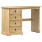 vidaXL Schminktisch Corona 104x47x75 cm Massivholz Kiefer vidaXL Schminktisch Corona 104x47x75 cm Massivholz Kiefer