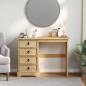 vidaXL Schminktisch Corona 104x47x75 cm Massivholz Kiefer vidaXL Schminktisch Corona 104x47x75 cm Massivholz Kiefer