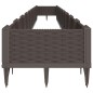 vidaXL Pflanzkasten mit Erdspießen Braun 362,5x42,5x28,5 cm PP vidaXL Pflanzkasten mit Erdspießen Braun 362,5x42,5x28,5 cm PP