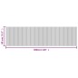 vidaXL Teppich Rechteckig Hell Natur 80x300 cm Bambus vidaXL Teppich Rechteckig Hell Natur 80x300 cm Bambus