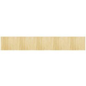 vidaXL Teppich Rechteckig Hell Natur 80x500 cm Bambus