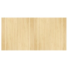 vidaXL Teppich Rechteckig Hell Natur 100x200 cm Bambus