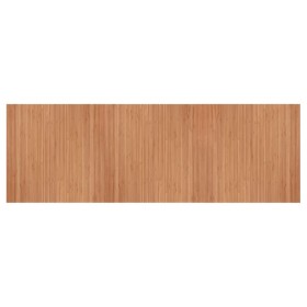 vidaXL Teppich Rechteckig Natur 100x300 cm Bambus