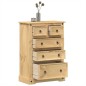 vidaXL Kommode Corona 80x43x114 cm Massivholz Kiefer vidaXL Kommode Corona 80x43x114 cm Massivholz Kiefer