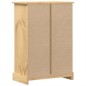 vidaXL Kommode Corona 80x43x114 cm Massivholz Kiefer vidaXL Kommode Corona 80x43x114 cm Massivholz Kiefer