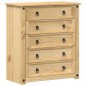 vidaXL Kommode Corona 80x40x89 cm Massivholz Kiefer vidaXL Kommode Corona 80x40x89 cm Massivholz Kiefer