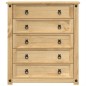 vidaXL Kommode Corona 80x40x89 cm Massivholz Kiefer vidaXL Kommode Corona 80x40x89 cm Massivholz Kiefer