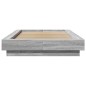 vidaXL Bettgestell Grau Sonoma 90x190 cm Holzwerkstoff vidaXL Bettgestell Grau Sonoma 90x190 cm Holzwerkstoff