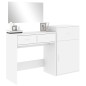 vidaXL 3-tlg. Schminktisch-Set Weiß Holzwerkstoff vidaXL 3-tlg. Schminktisch-Set Weiß Holzwerkstoff