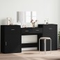 vidaXL 4-tlg. Schminktisch-Set Schwarz Holzwerkstoff vidaXL 4-tlg. Schminktisch-Set Schwarz Holzwerkstoff