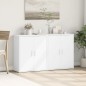 vidaXL Sideboards 2 Stk. Weiß 60x31x70 cm Holzwerkstoff vidaXL Sideboards 2 Stk. Weiß 60x31x70 cm Holzwerkstoff