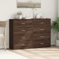 vidaXL Sideboards 2 Stk. Braun Eichen-Optik 60x31x84 cm Holzwerkstoff vidaXL Sideboards 2 Stk. Braun Eichen-Optik 60x31x84 cm Holzwerkstoff