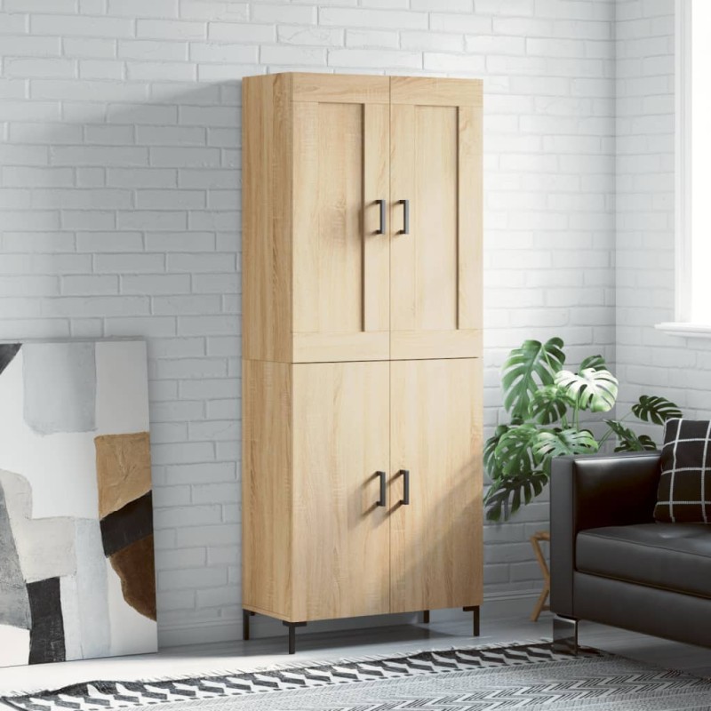 Highboard Sonoma-Eiche 69,5x34x180 cm Holzwerkstoff Highboard Sonoma-Eiche 69,5x34x180 cm Holzwerkstoff
