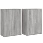 vidaXL Sideboards 2 Stk. Grau Sonoma 60x31x84 cm Holzwerkstoff vidaXL Sideboards 2 Stk. Grau Sonoma 60x31x84 cm Holzwerkstoff