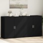 vidaXL Sideboards 2 Stk. Schwarz 79x38x80 cm Holzwerkstoff vidaXL Sideboards 2 Stk. Schwarz 79x38x80 cm Holzwerkstoff