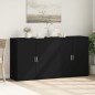 vidaXL Sideboards 2 Stk. Schwarz 79x38x80 cm Holzwerkstoff vidaXL Sideboards 2 Stk. Schwarz 79x38x80 cm Holzwerkstoff