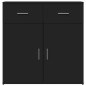 vidaXL Sideboards 2 Stk. Schwarz 79x38x80 cm Holzwerkstoff vidaXL Sideboards 2 Stk. Schwarz 79x38x80 cm Holzwerkstoff