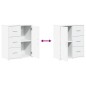 vidaXL Sideboards 2 Stk. Weiß 60x31x70 cm Holzwerkstoff vidaXL Sideboards 2 Stk. Weiß 60x31x70 cm Holzwerkstoff