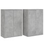 vidaXL Sideboards 2 Stk. Betongrau 60x31x84 cm Holzwerkstoff vidaXL Sideboards 2 Stk. Betongrau 60x31x84 cm Holzwerkstoff