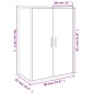 vidaXL Sideboards 2 Stk. Betongrau 60x31x84 cm Holzwerkstoff vidaXL Sideboards 2 Stk. Betongrau 60x31x84 cm Holzwerkstoff