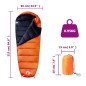 vidaXL Mumienschlafsack für Erwachsene Camping 3 Jahreszeiten vidaXL Mumienschlafsack für Erwachsene Camping 3 Jahreszeiten