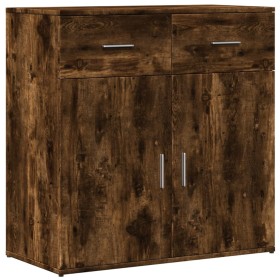 vidaXL Sideboard Räuchereiche 79x38x80 cm Holzwerkstoff