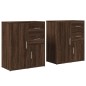 vidaXL Sideboards 2 Stk. Braun Eichen-Optik 60x31x70 cm Holzwerkstoff vidaXL Sideboards 2 Stk. Braun Eichen-Optik 60x31x70 cm Holzwerkstoff