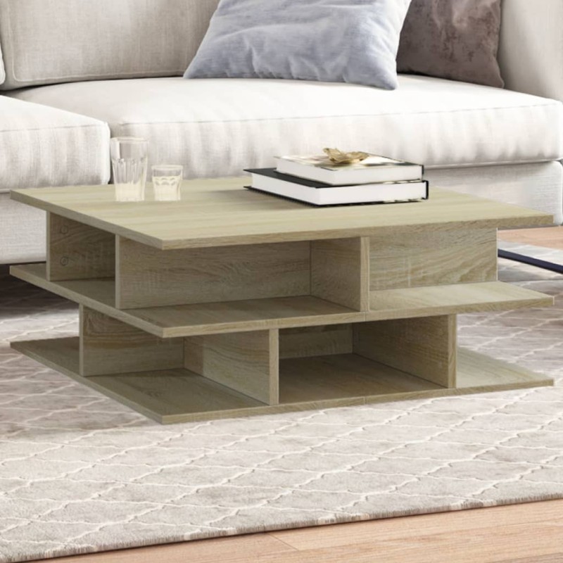 vidaXL Couchtisch Sonoma-Eiche 70x70x29 cm Holzwerkstoff vidaXL Couchtisch Sonoma-Eiche 70x70x29 cm Holzwerkstoff