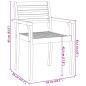 vidaXL Gartenstühle 6 Stk. 59x55x85 cm Massivholz Akazie vidaXL Gartenstühle 6 Stk. 59x55x85 cm Massivholz Akazie