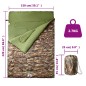 vidaXL Doppelschlafsack mit Kissen Erwachsene Camping 3-4 Jahreszeiten vidaXL Doppelschlafsack mit Kissen Erwachsene Camping 3-4 Jahreszeiten