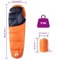vidaXL Mumienschlafsack für Erwachsene Camping 3 Jahreszeiten vidaXL Mumienschlafsack für Erwachsene Camping 3 Jahreszeiten