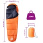 vidaXL Mumienschlafsack für Erwachsene Camping 3 Jahreszeiten vidaXL Mumienschlafsack für Erwachsene Camping 3 Jahreszeiten