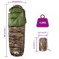 vidaXL Mumienschlafsack für Erwachsene Camping 3 Jahreszeiten vidaXL Mumienschlafsack für Erwachsene Camping 3 Jahreszeiten