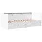 vidaXL Tagesbett mit Schubladen Weiß 90x200 cm Holzwerkstoff vidaXL Tagesbett mit Schubladen Weiß 90x200 cm Holzwerkstoff