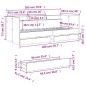 vidaXL Tagesbett mit Schubladen Weiß 90x200 cm Holzwerkstoff vidaXL Tagesbett mit Schubladen Weiß 90x200 cm Holzwerkstoff
