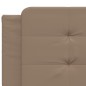 vidaXL Bettgestell mit LED Cappuccino-Braun 200x200 cm Kunstleder vidaXL Bettgestell mit LED Cappuccino-Braun 200x200 cm Kunstleder