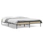 vidaXL Bettgestell Sonoma-Eiche 140x200 cm Holzwerkstoff und Metall vidaXL Bettgestell Sonoma-Eiche 140x200 cm Holzwerkstoff und Metall
