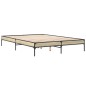 vidaXL Bettgestell Sonoma-Eiche 140x200 cm Holzwerkstoff und Metall vidaXL Bettgestell Sonoma-Eiche 140x200 cm Holzwerkstoff und Metall