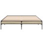 vidaXL Bettgestell Sonoma-Eiche 140x200 cm Holzwerkstoff und Metall vidaXL Bettgestell Sonoma-Eiche 140x200 cm Holzwerkstoff und Metall