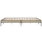 vidaXL Bettgestell Sonoma-Eiche 140x200 cm Holzwerkstoff und Metall vidaXL Bettgestell Sonoma-Eiche 140x200 cm Holzwerkstoff und Metall